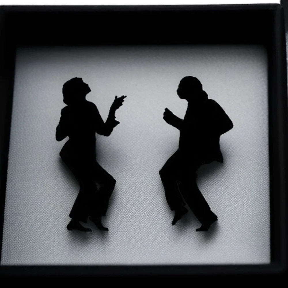 Twist & Shout: Pulp Fiction Dance Stud Earrings - Handmade Fun! NWT Studs